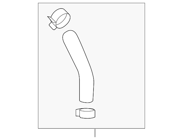 Engine Coolant Hose - Mazda (py8w1554y)