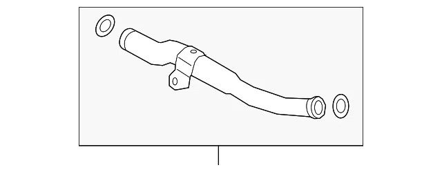 Engine Coolant Pipe - Mazda (pyfa15190c)