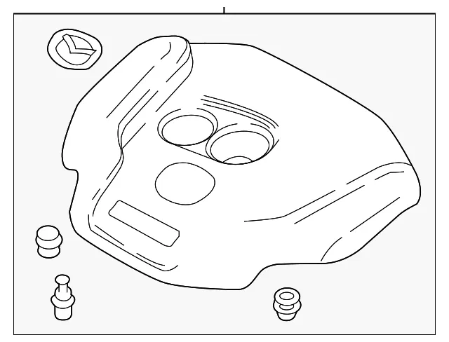 Engine Cover - Mazda (pyh7102f0)