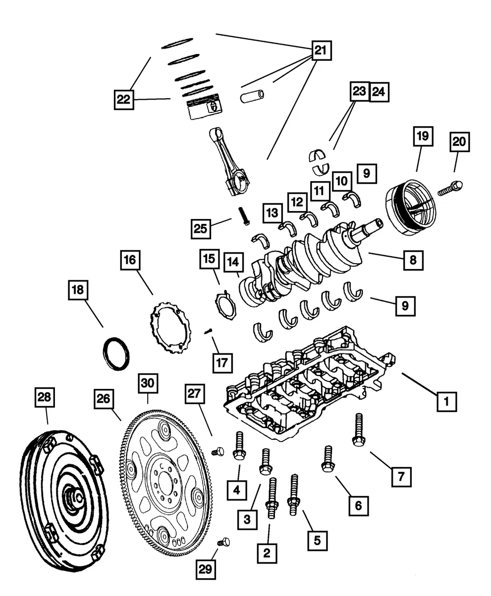 Torque Converter - Mopar (r4736582ae)