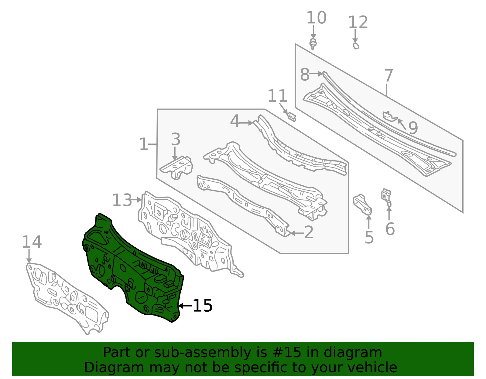 Engine Compartment Insulation - Mazda (ta166863xc) - view 2