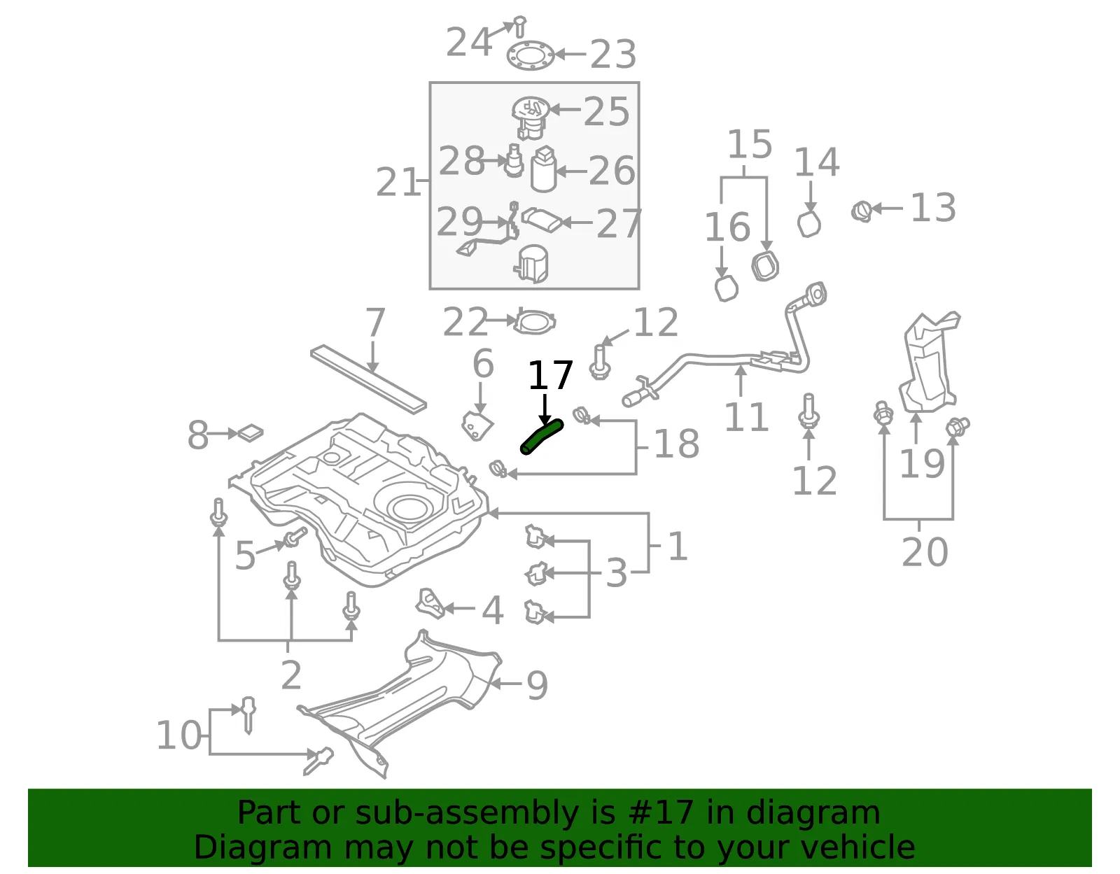 Fuel Tank Filler Neck - Mazda (td1142231a) - view 2