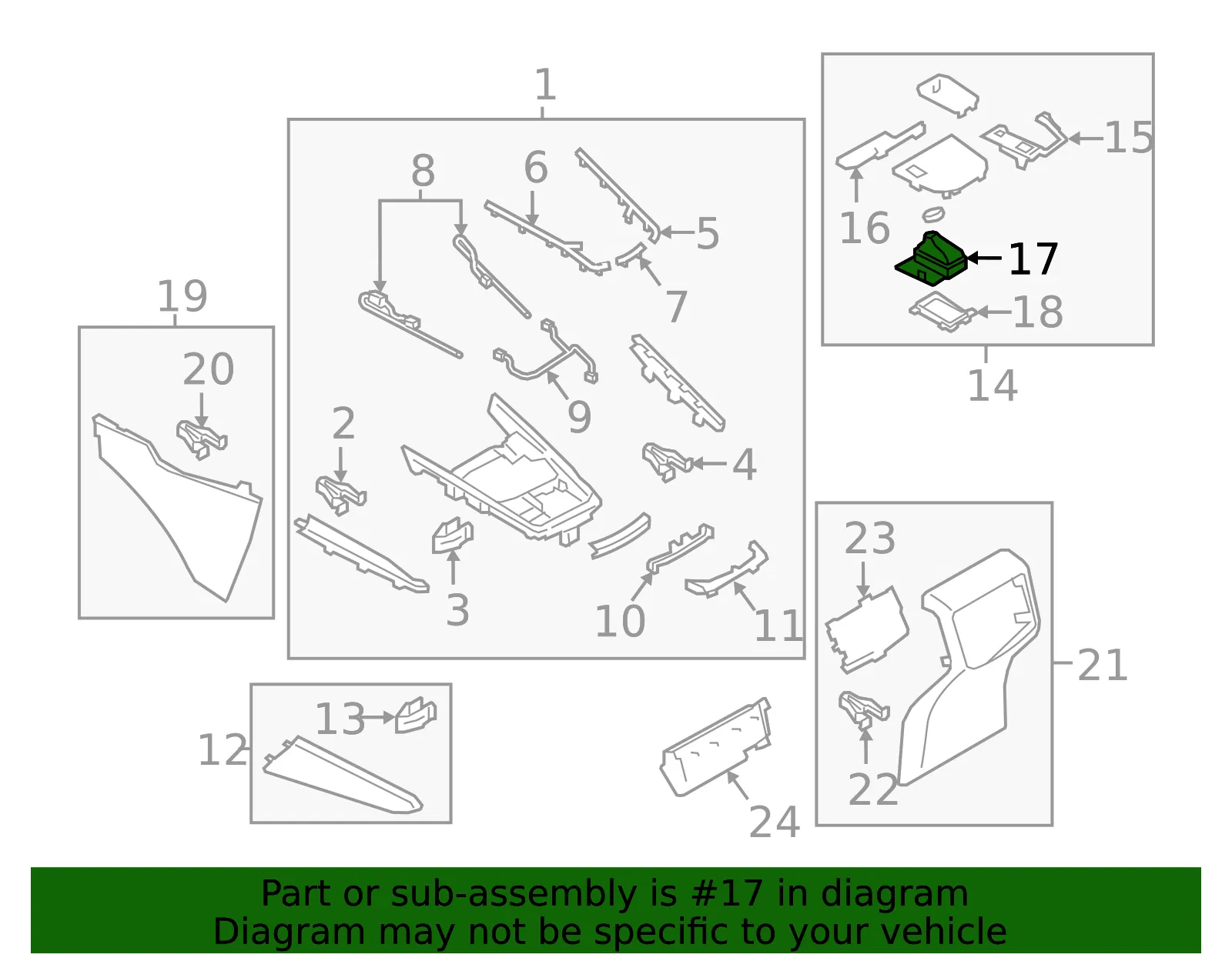 Automatic Transmission Shift Lever Boot - Mazda (tk4864330) - view 2