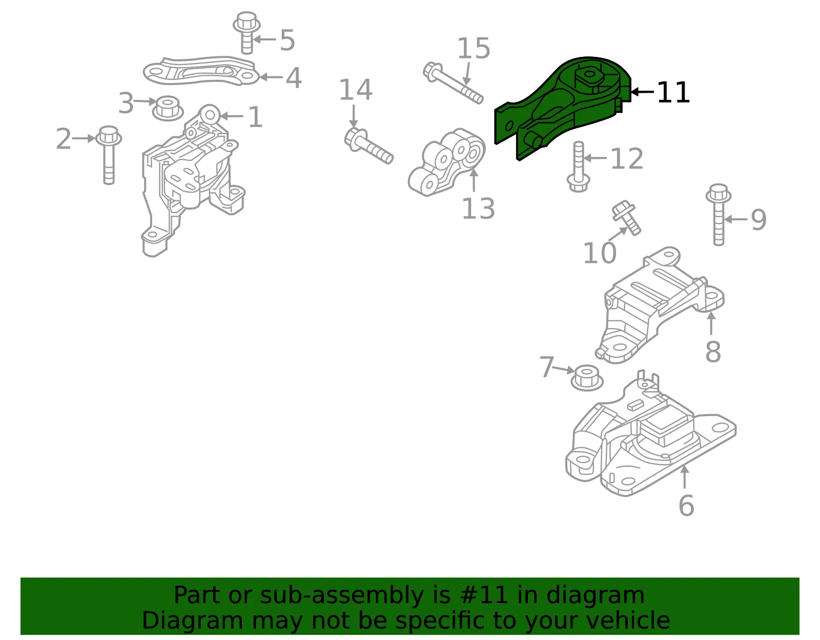 Engine Support Rod - Mazda (va4039040a) - view 2
