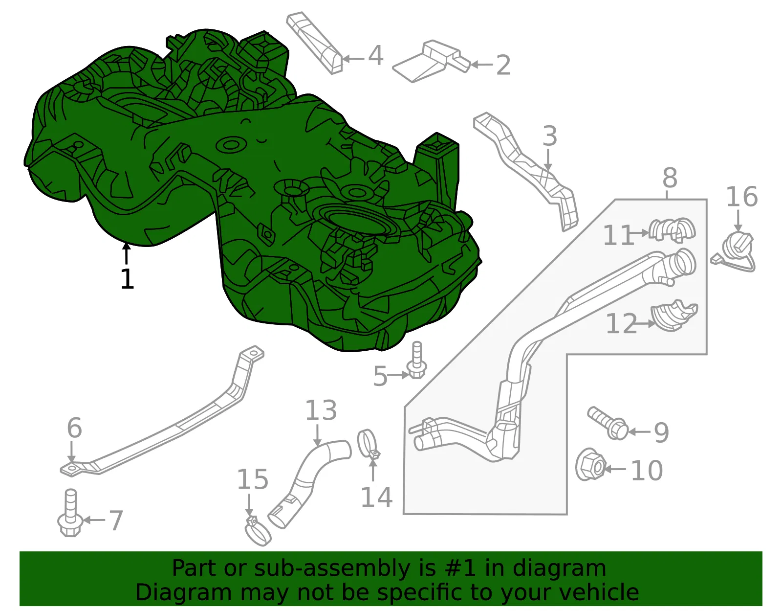 Fuel Tank - Mazda (va4042110c) - view 2
