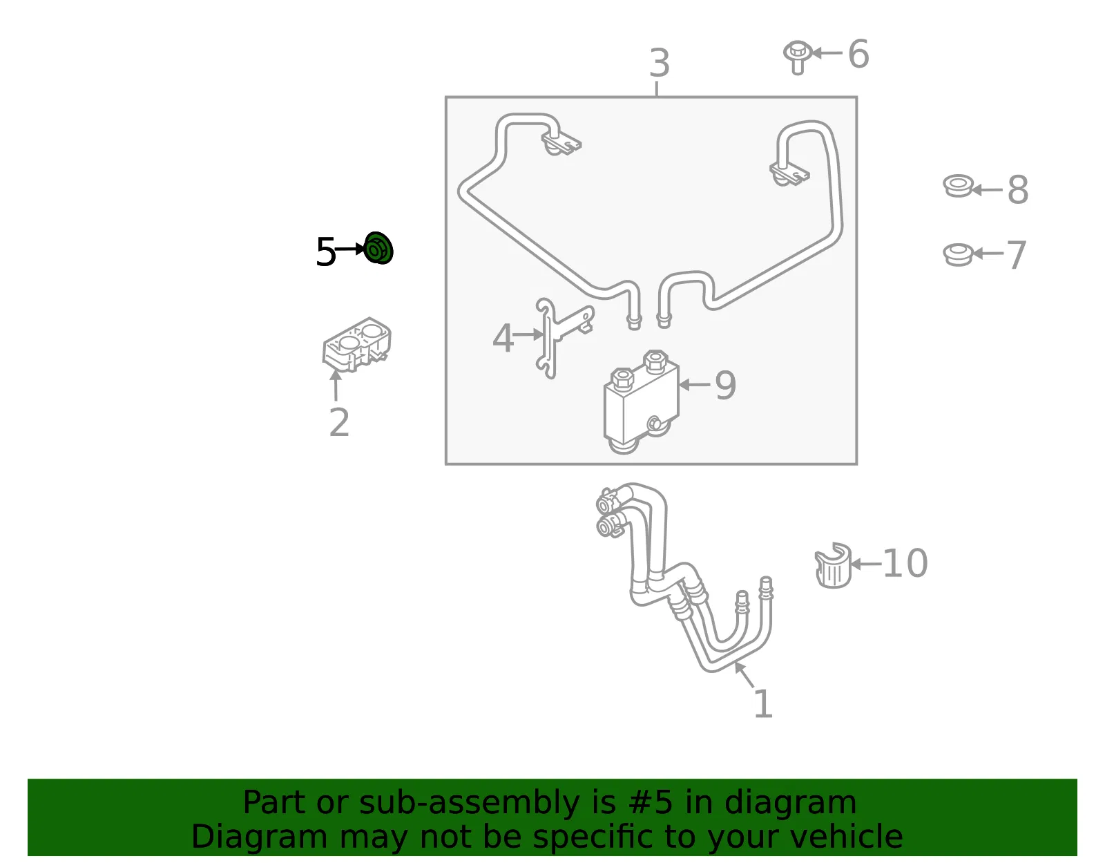 Automatic Transmission Oil Cooler Hose Nut - Ford (w520101s441) - view 13