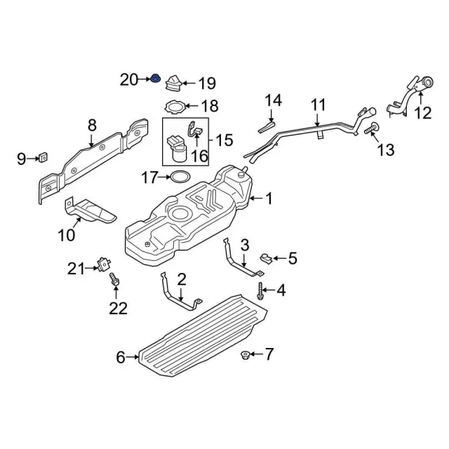 Automatic Transmission Oil Cooler Hose Nut - Ford (w520101s441) - view 2