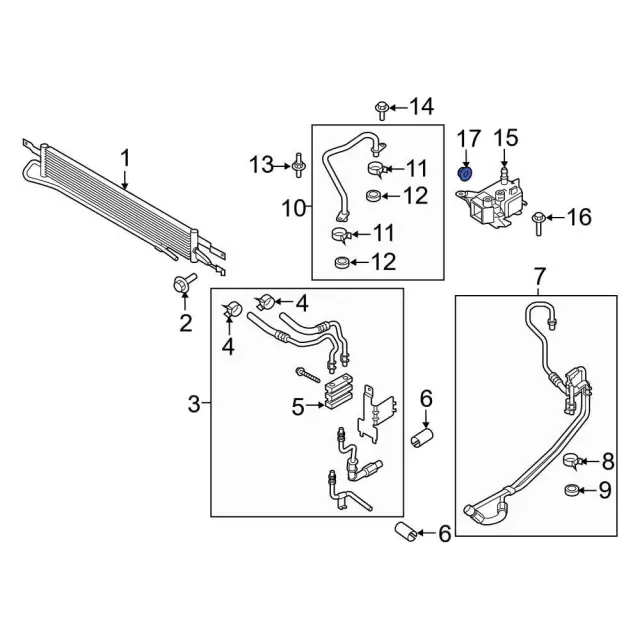 Automatic Transmission Oil Cooler Hose Nut - Ford (w520101s441) - view 8