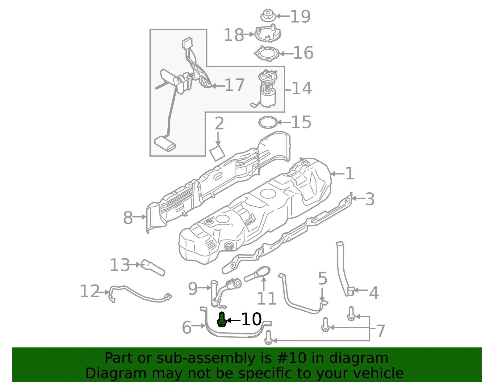 Fuel Filler Neck Bolt - Ford (w702498s437m) - view 6