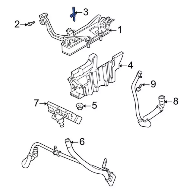 Automatic Transmission Oil Cooler Stud - Ford (w704941s442) - view 4