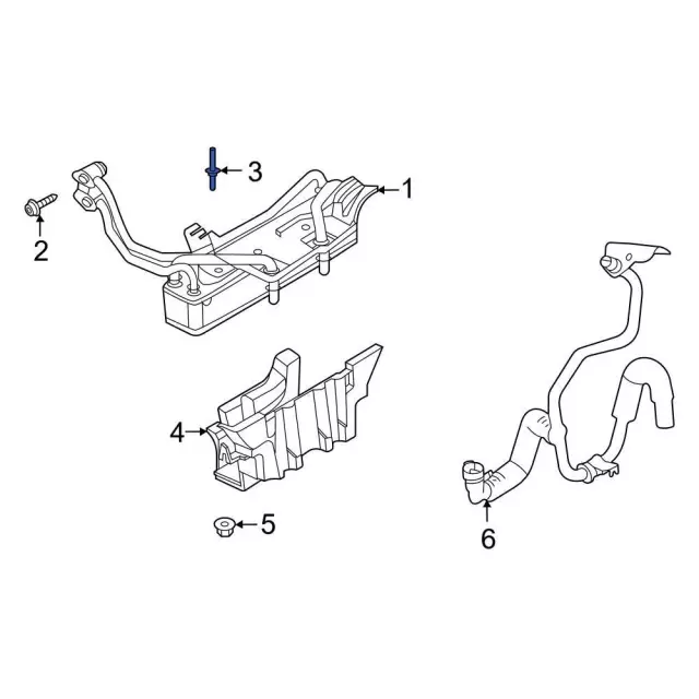 Automatic Transmission Oil Cooler Stud - Ford (w704941s442) - view 5