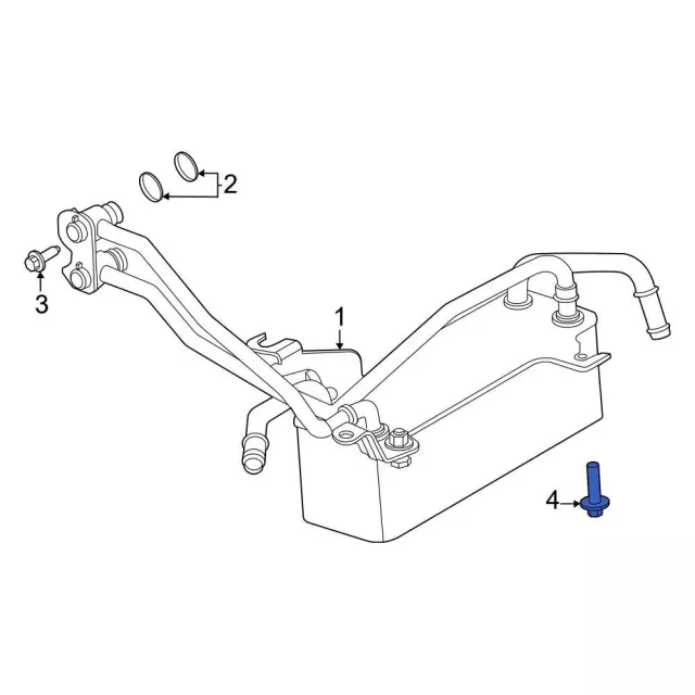 Automatic Transmission Oil Cooler Stud - Ford (w704941s442) - view 7