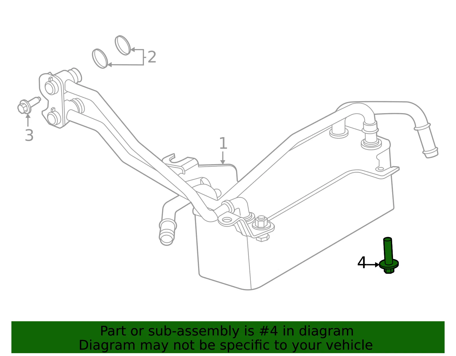 Automatic Transmission Oil Cooler Stud - Ford (w704941s442) - view 9