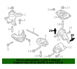 Manual Transmission Mount Bolt - Ford (w707099s437) - view 5