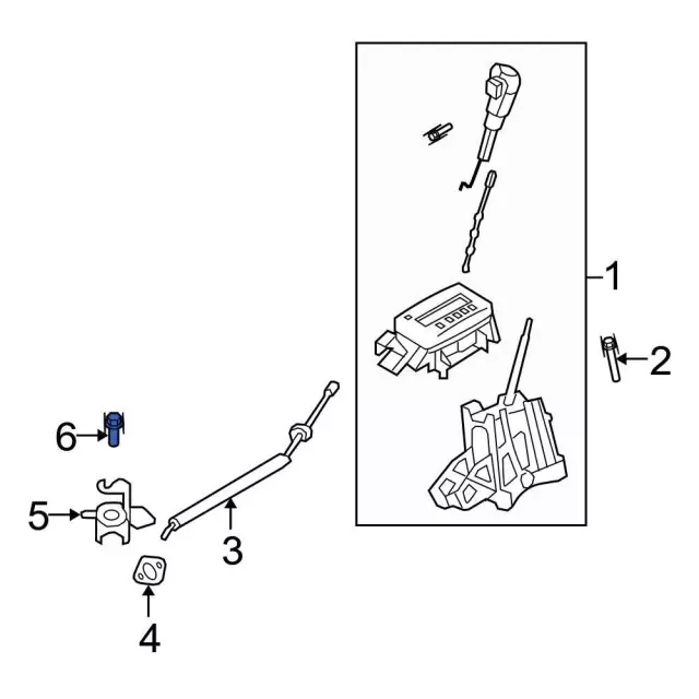Automatic Transmission Shifter Cable Bolt - Ford (w710711s437m) - view 3