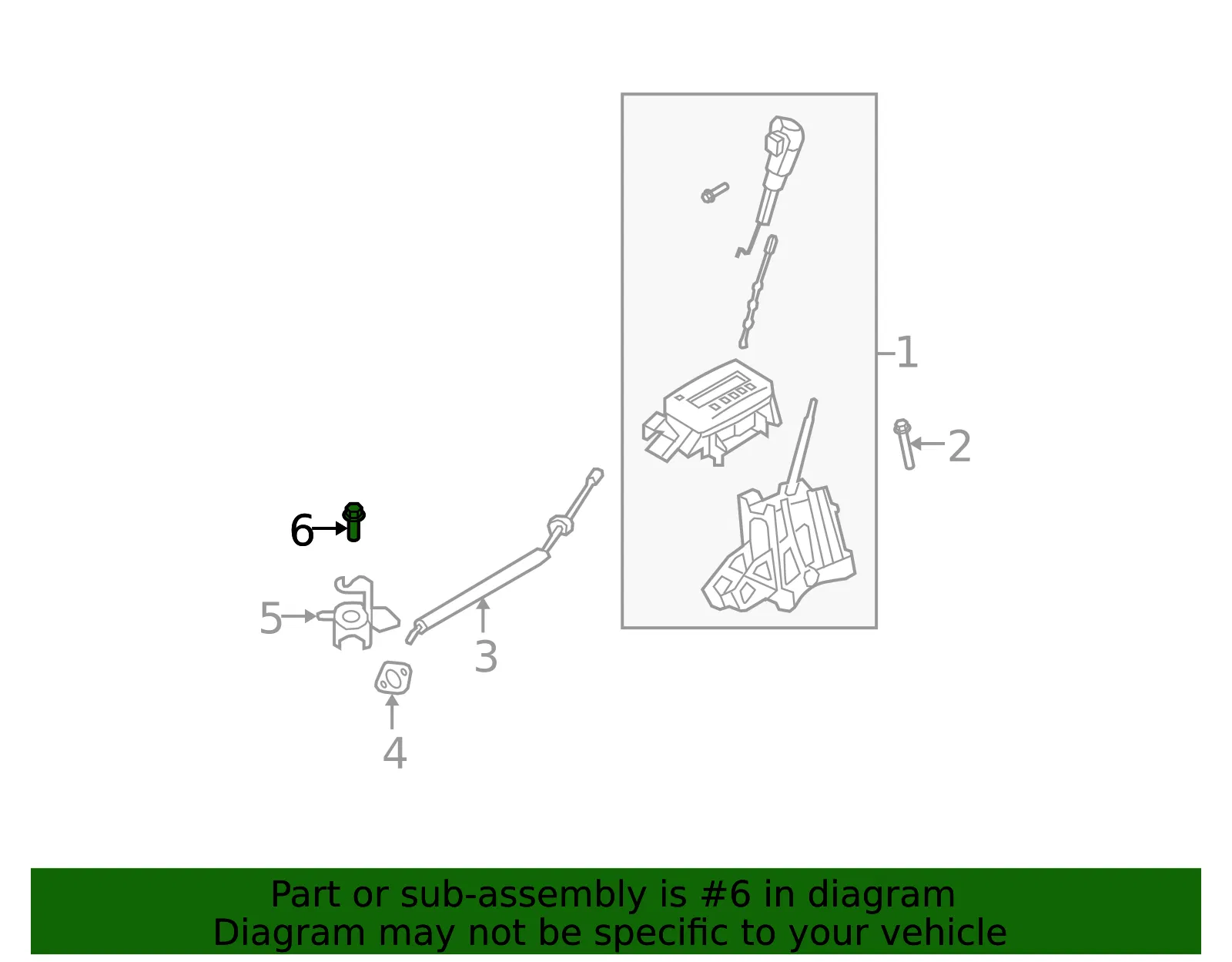 Automatic Transmission Shifter Cable Bolt - Ford (w710711s437m) - view 5