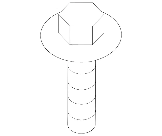 Engine Coolant Reservoir Bolt - Ford (w712436s439) - view 5