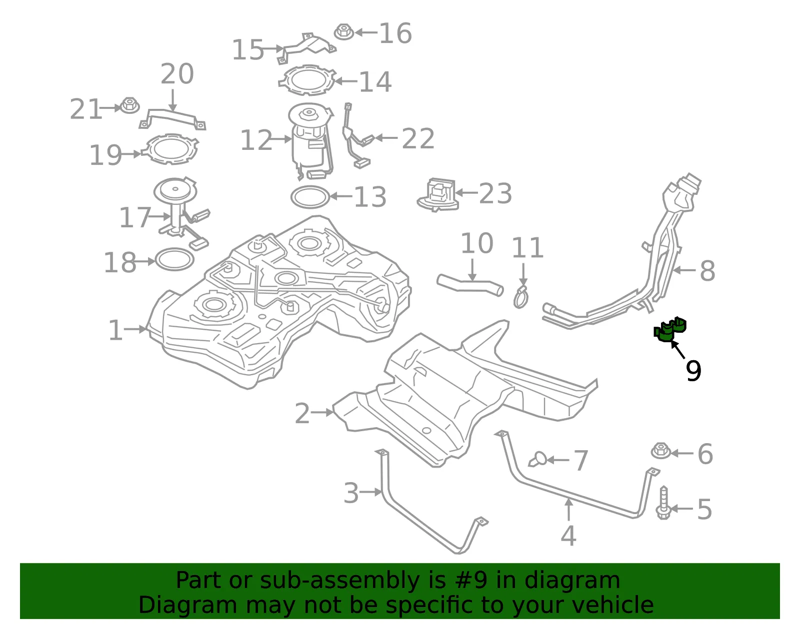 Fuel Filler Neck Clip - Ford (w713337s300) - view 2
