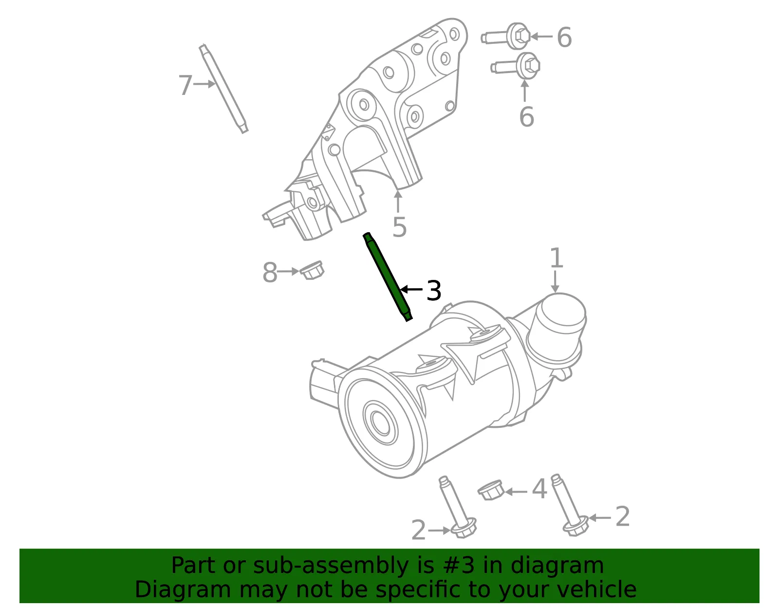 Engine Water Pump Stud - Ford (w719513s442) - view 6