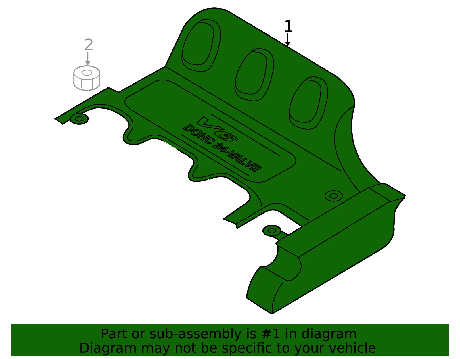 Engine Cover - Mazda (zzc1102f1) - view 2