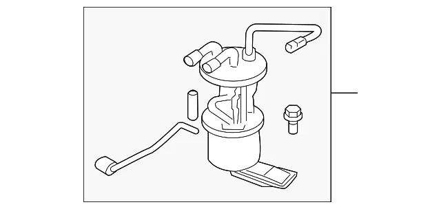 Fuel Pump And Sender Assembly - Mazda (zzc21335xb)