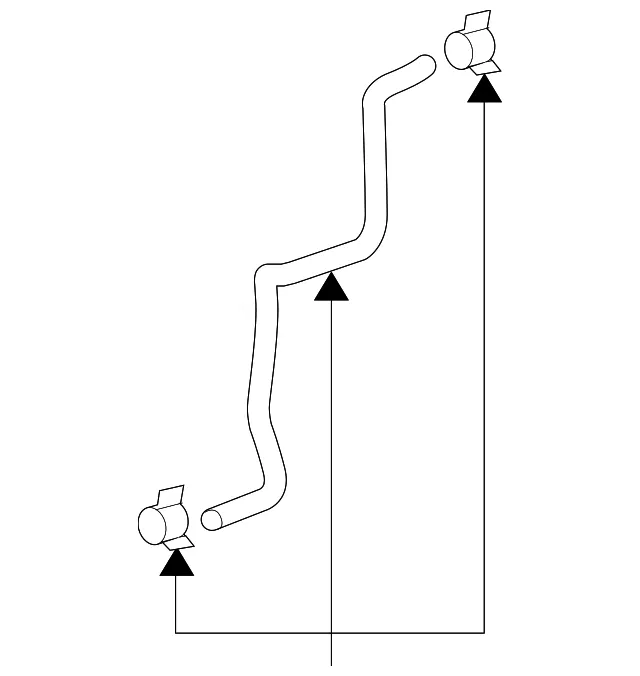 Engine Coolant Overflow Hose - Mazda (zzc315277)