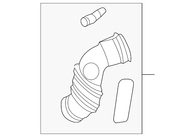 Engine Air Intake Hose - Mazda (zzca13230)