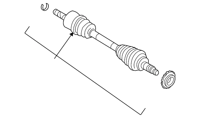 Cv Axle Assembly - Mazda (zzca2560x)