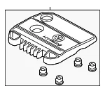 Engine Cover - Mazda (zzcb102f1) - view 3