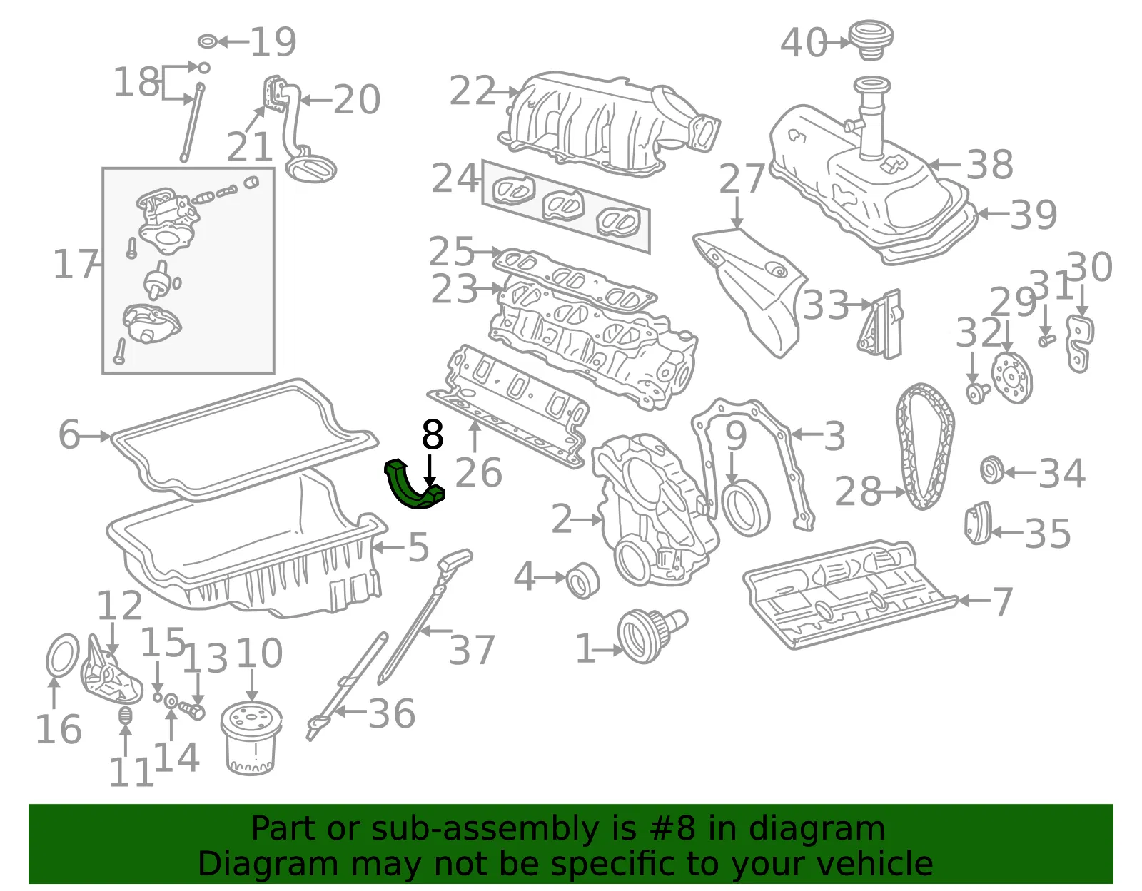 Engine Crankshaft Seal - Mazda (zzl010602) - view 2
